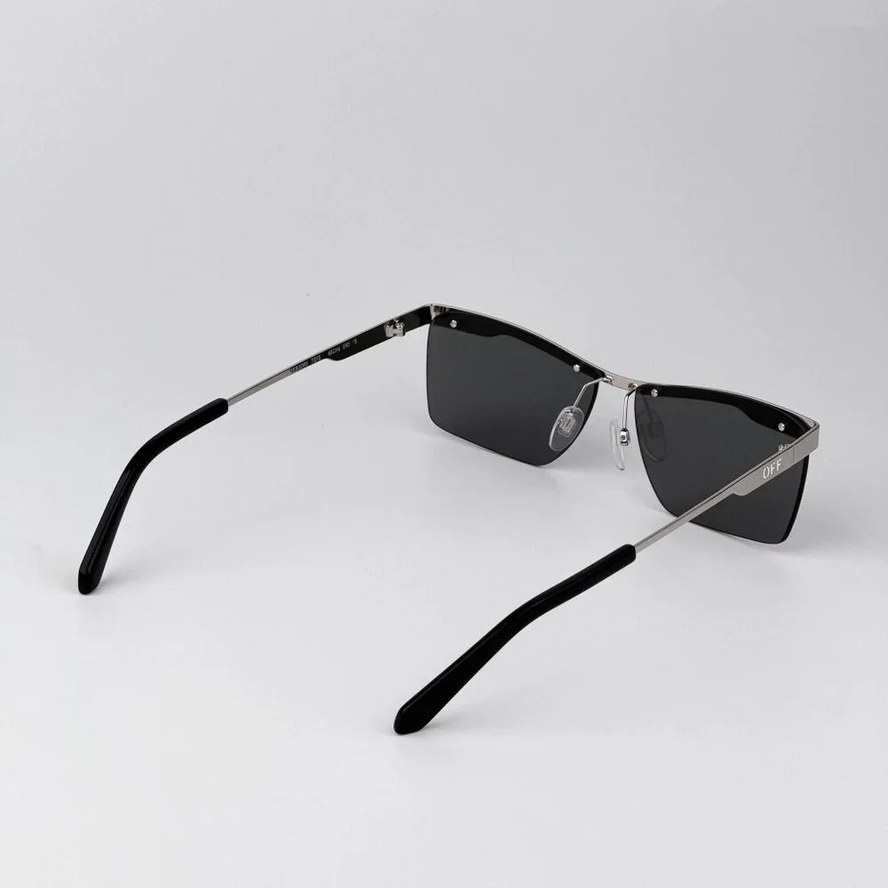 Off-White RIMINI Sunglasses – Silver Rectangle Frame Mirror |Model OERI095 7272